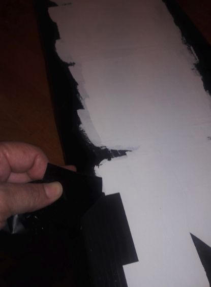 Peeling back the stencil